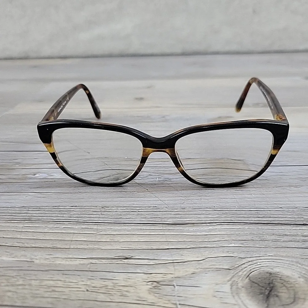 Coach HC6103 5443 Cat Eye Black Tort Gltr Varsity‎ Stripe Womens Eyeglasses 54mm